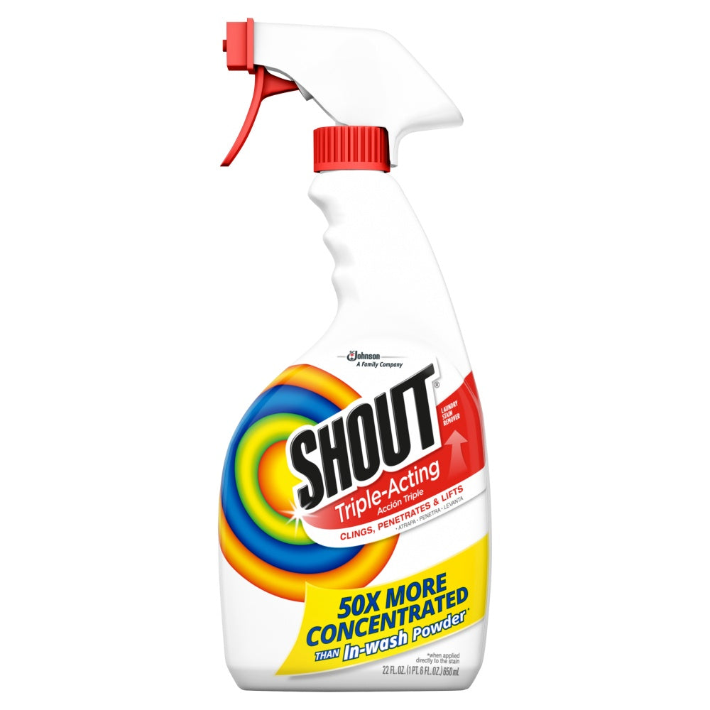 Shout Laundry Stain Remover Spray Triple Action, 22oz