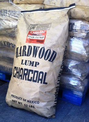 Lazzari Oak Hardwood Lump Charcoal, Natural, 40 lb