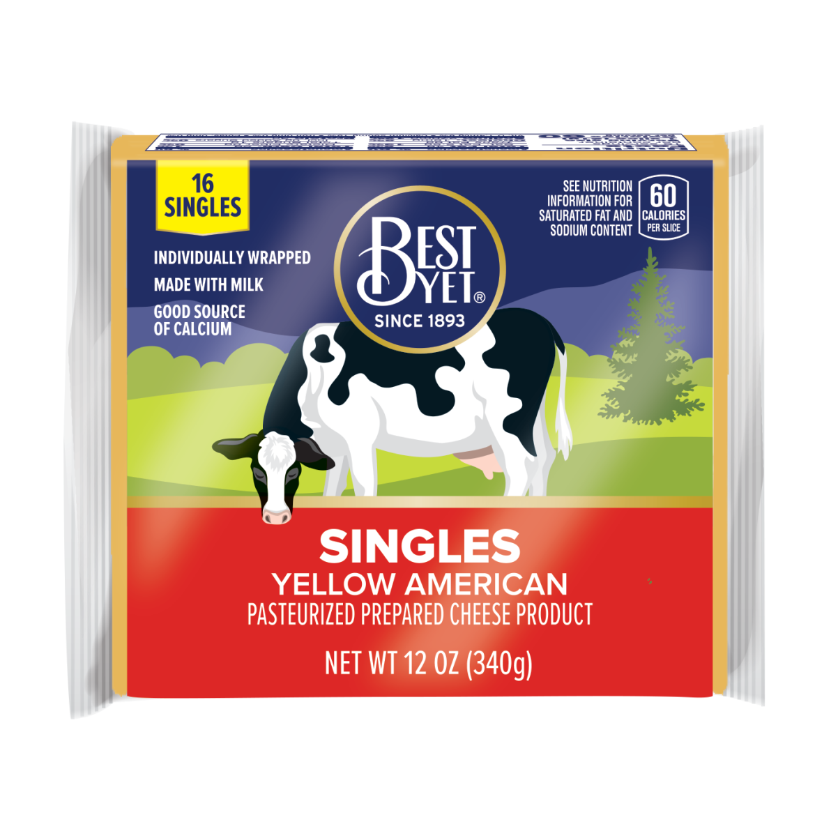 Best Yet,  American Cheese Singles, 16ct