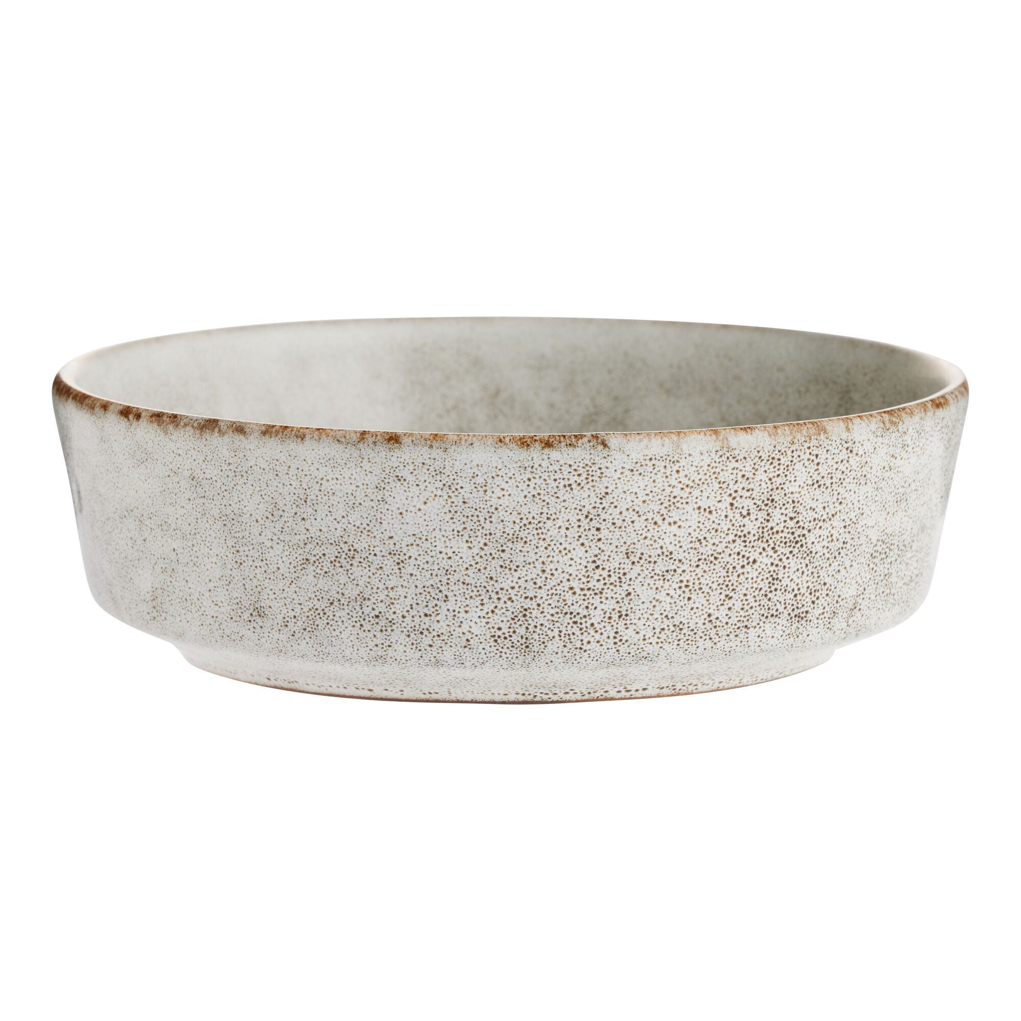 Ivory & Brown Reactive Glaze Bowl, 18oz