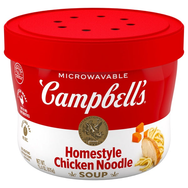 Campbell's Homestyle Chicken Noodle Soup, Microwaveable, 11.2oz