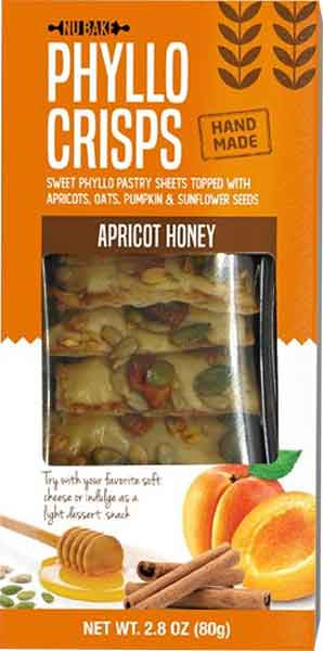 Nubake Phyllo Crisps, Apricot Honey 2.8oz