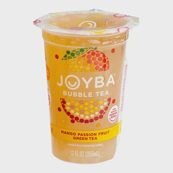 Joyba Mango Passionfruit Green Tea Bubble Tea, 12oz