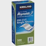 PRE-ORDER Kirkland Pre Cut Foil Sheets 500ct