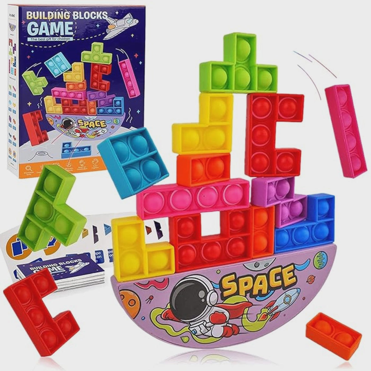 Balancing Jigsaw Push Pop Game