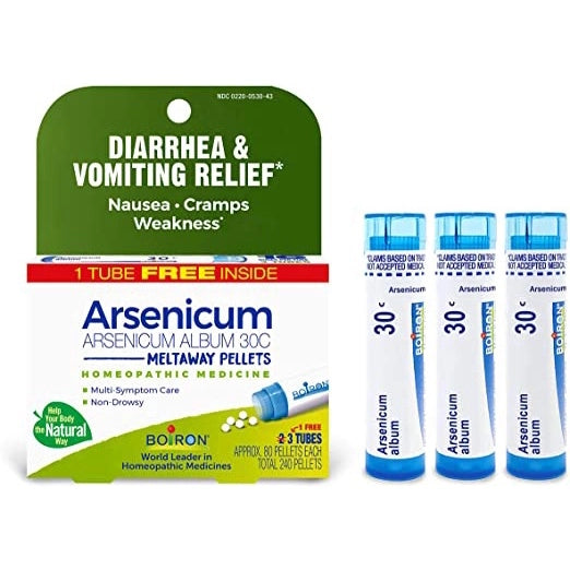 Boiron Arsenicum 30C, diarrhea&Vomiting Relief 3ct