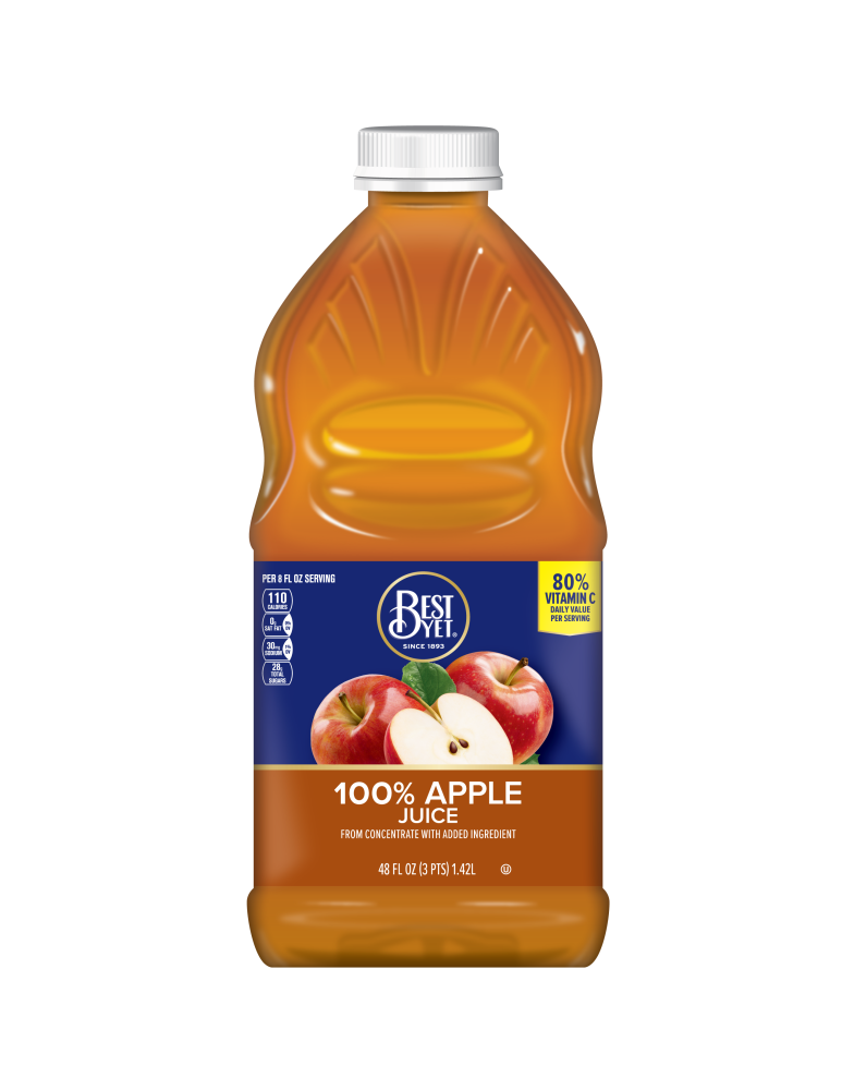 Best Yet Apple Juice, 100% Fruit Juice, 64oz