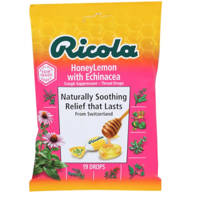 Ricola Cough Drops, Honey Lemon Echinacea 19ct