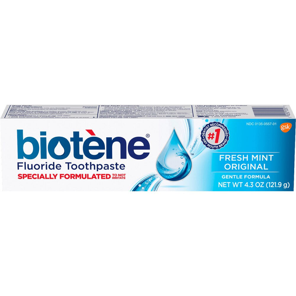 Biotene Toothpaste, Fresh Mint Flouride, 4.3oz