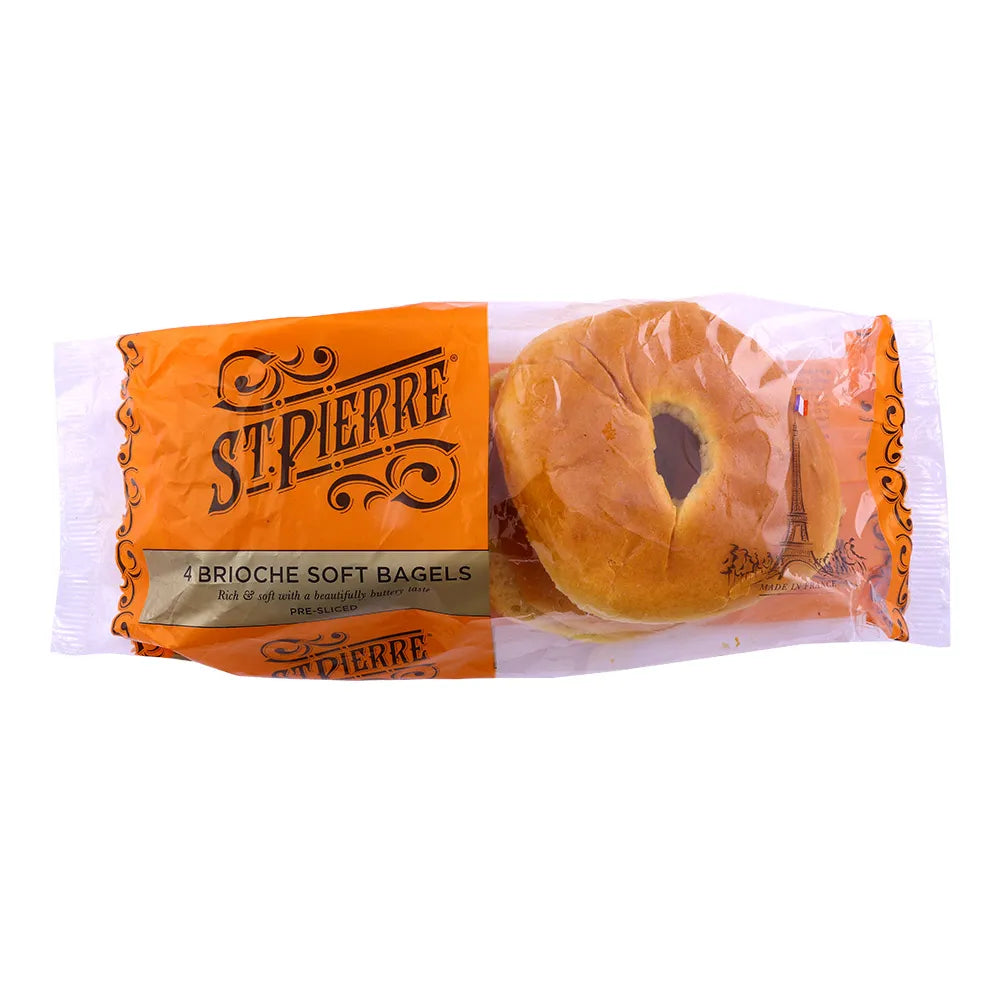 St Pierre Brioche Bagels, 4 ct