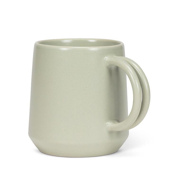 Double Handle Mug, Sage