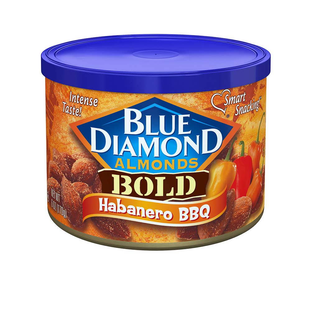 Blue Diamond Almonds, Habanero BBQ, 6 Oz