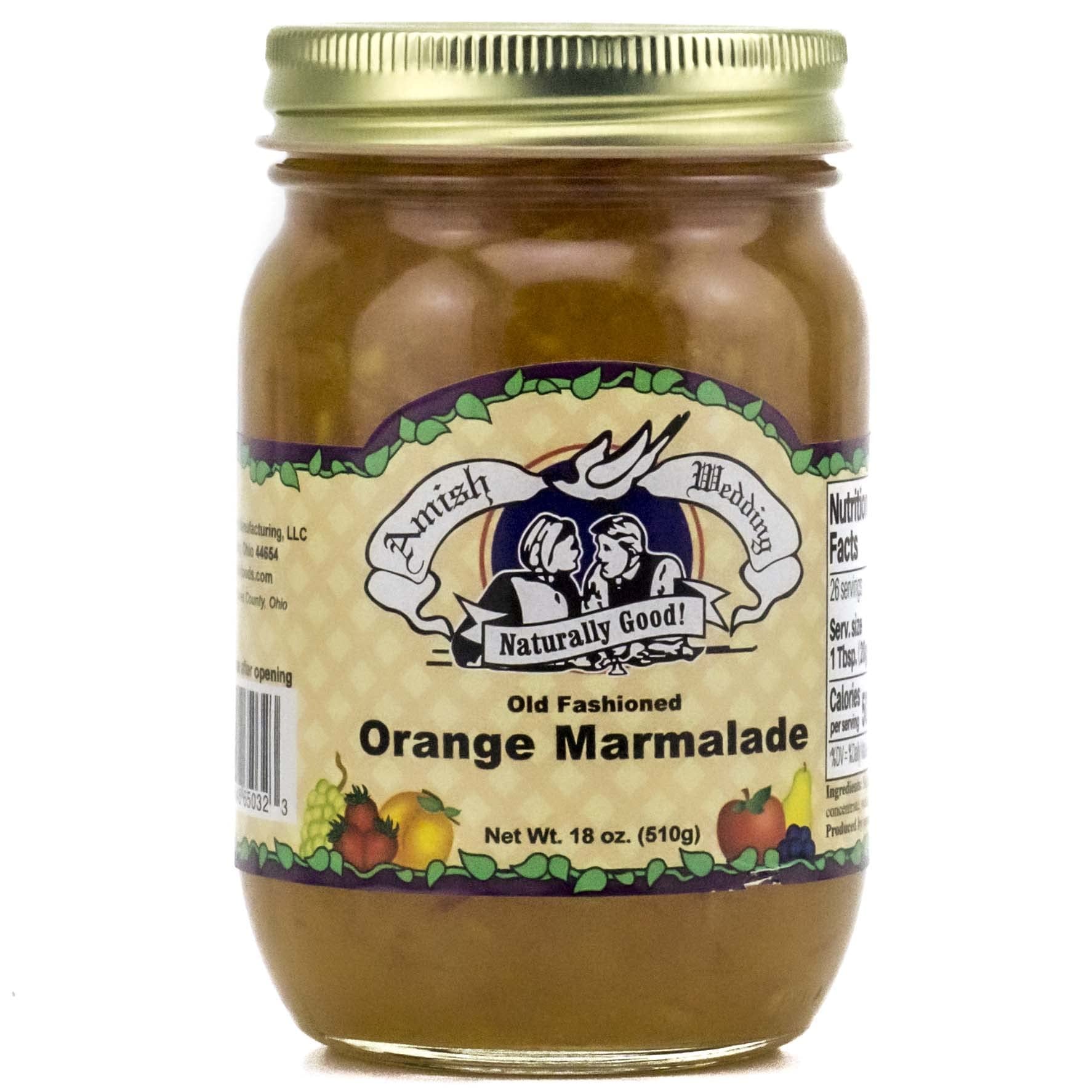 Amish Wedding Old Fashioned Orange Marmalade, 9oz