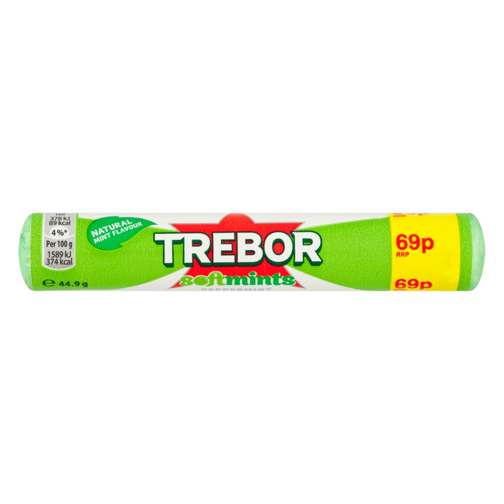 Trebor Softmints, Peppermint, 1 roll