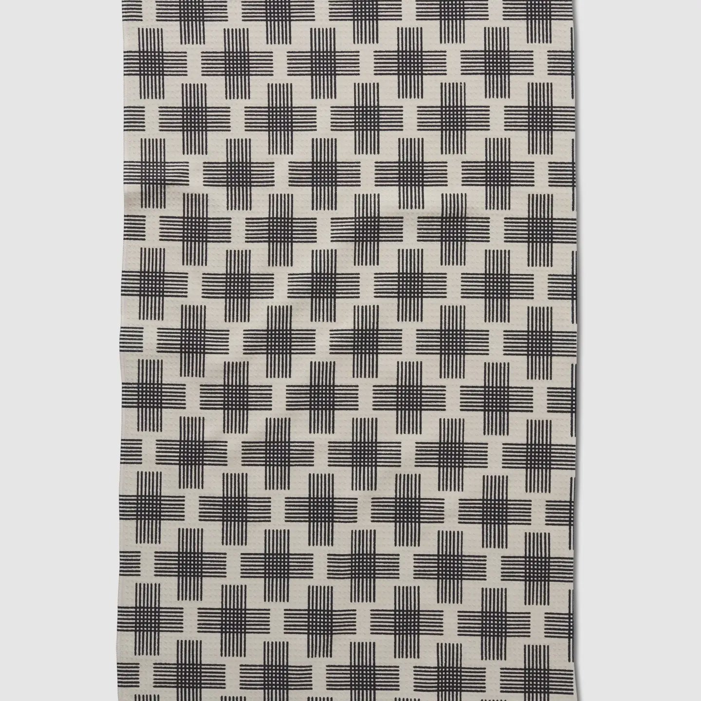 Geometry, Cross Hatch Tea Towel