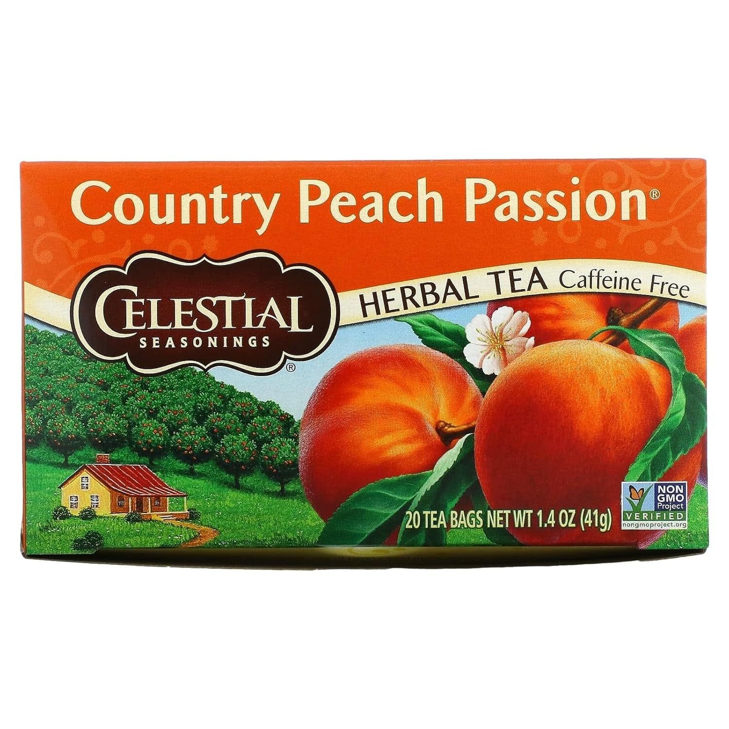 Celestial Country Peach Passion, 20 tea bags, 1.4oz