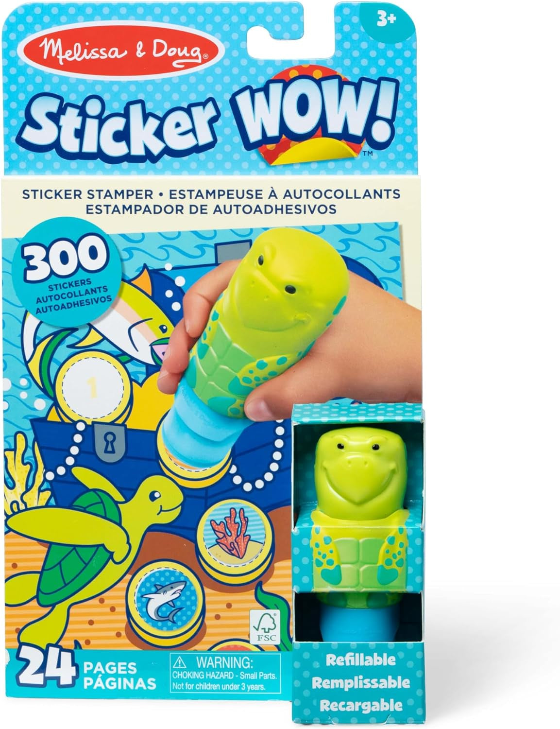 Melissa & Doug, Wow Sea Turtle Sticker Stamper Activiy Book