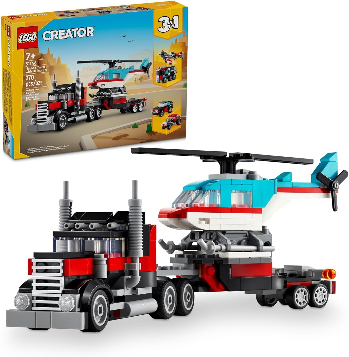 Lego Creator, Flatbread Truck with Helicopter