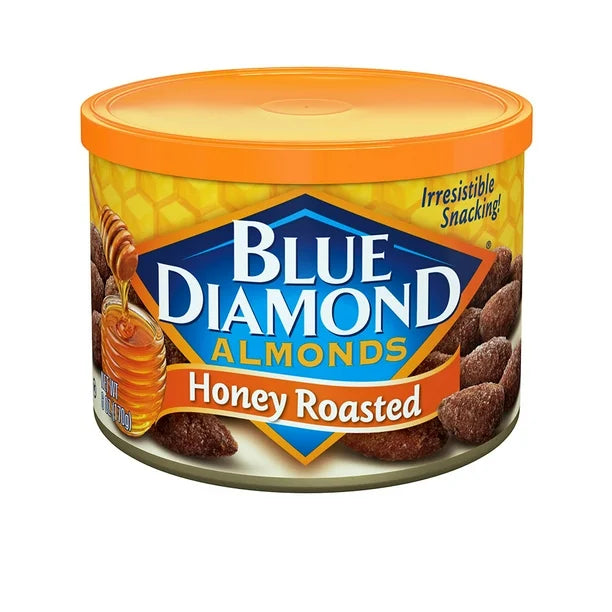 Blue Diamond Almonds, Honey Roasted, 6 Oz