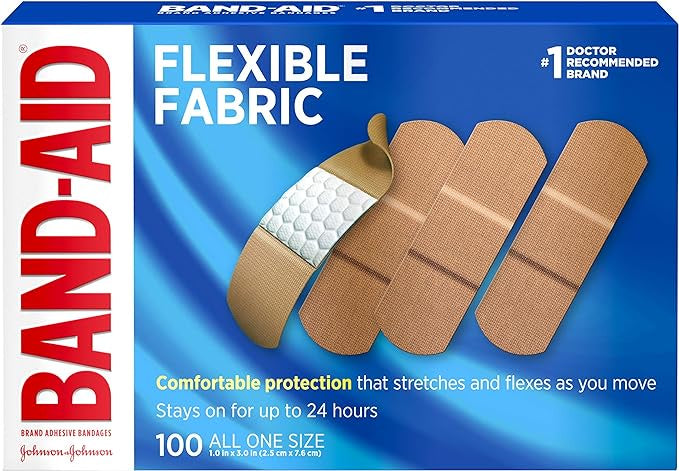 Johnson & Johnson Band-aids, Flexible Fabric, All one size 100ct