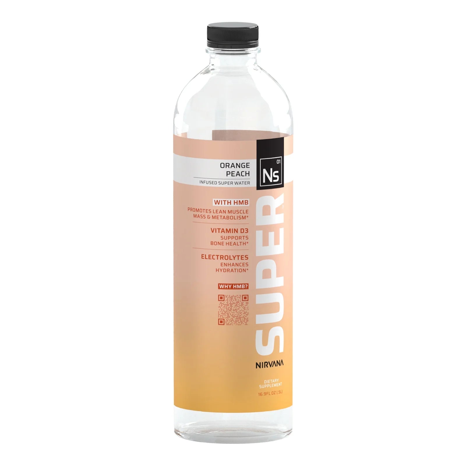 Nirvana Super Water, Orange Peach 16.9oz