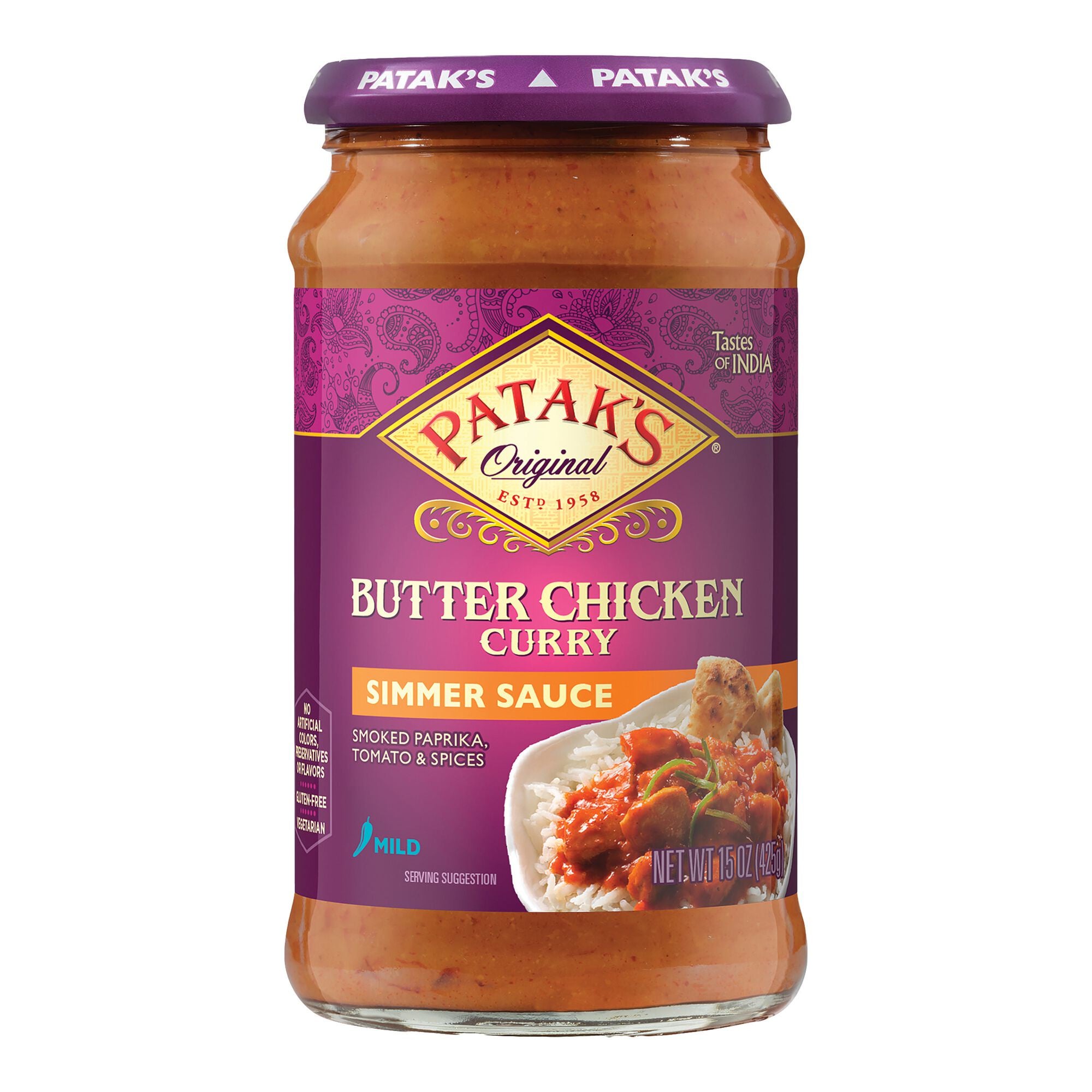 Patak's Butter Chicken Simmer Sauce 15oz