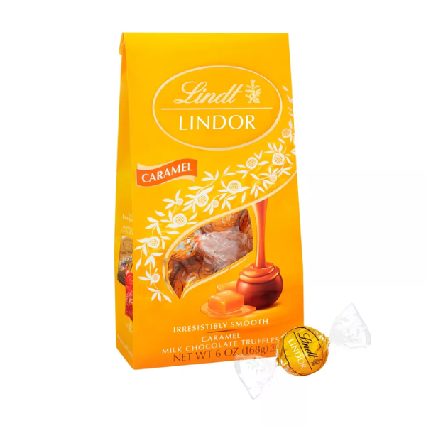 Lindt Lindor Chocolate Truffles, Caramel 6oz