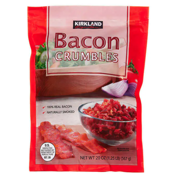 Kirkland Bacon Crumbles, 100* Real Smoked Bacon 20oz