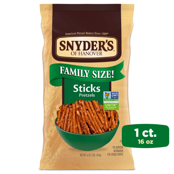 Snyder's Pretzel Sticks, Family Size, 16oz