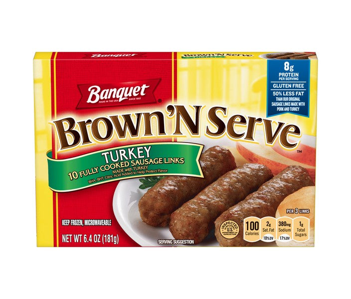 Banquet Brown 'N Serve Sausage, Turkey 6.4oz