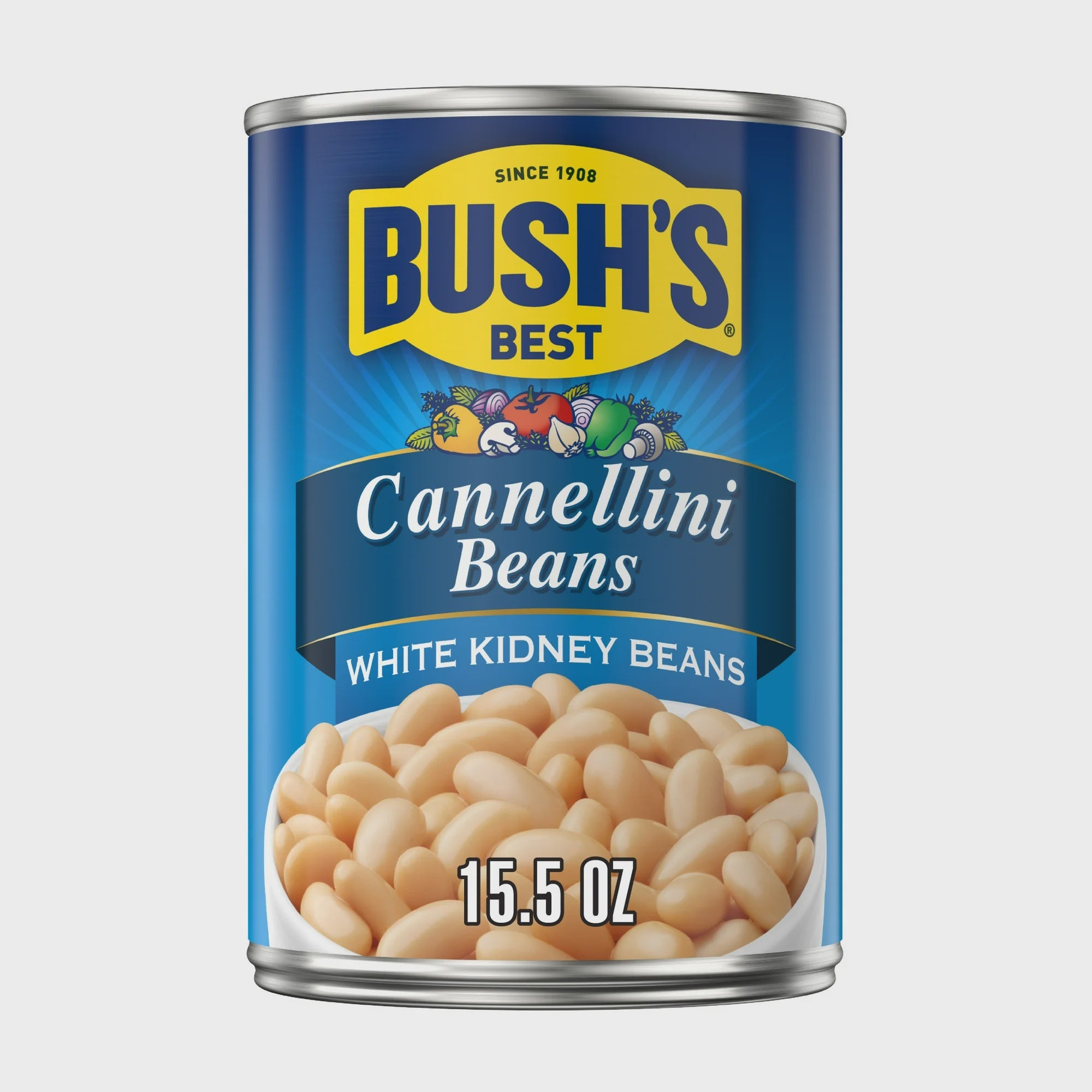 Bush's Cannellini Beans, White Kidney Beans, 15.5 oz