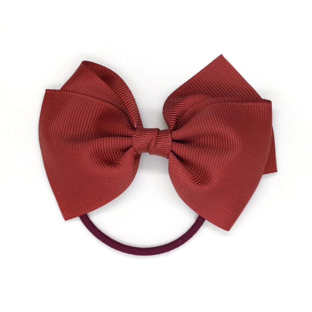 Ribbies Medium Bow Elastic - Rust