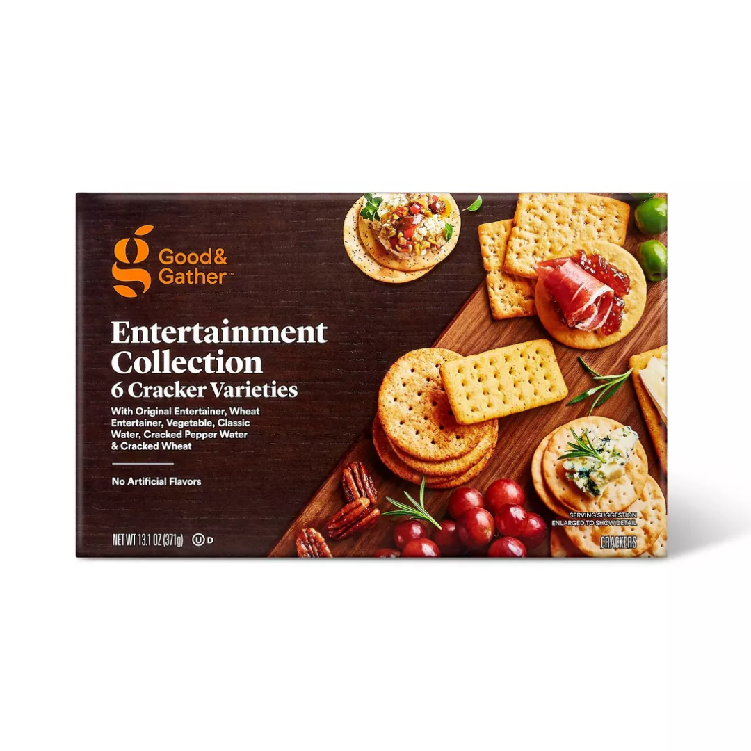 Good & Gather Crackers, Entertainment Collection, 6 Varieties 13.1oz