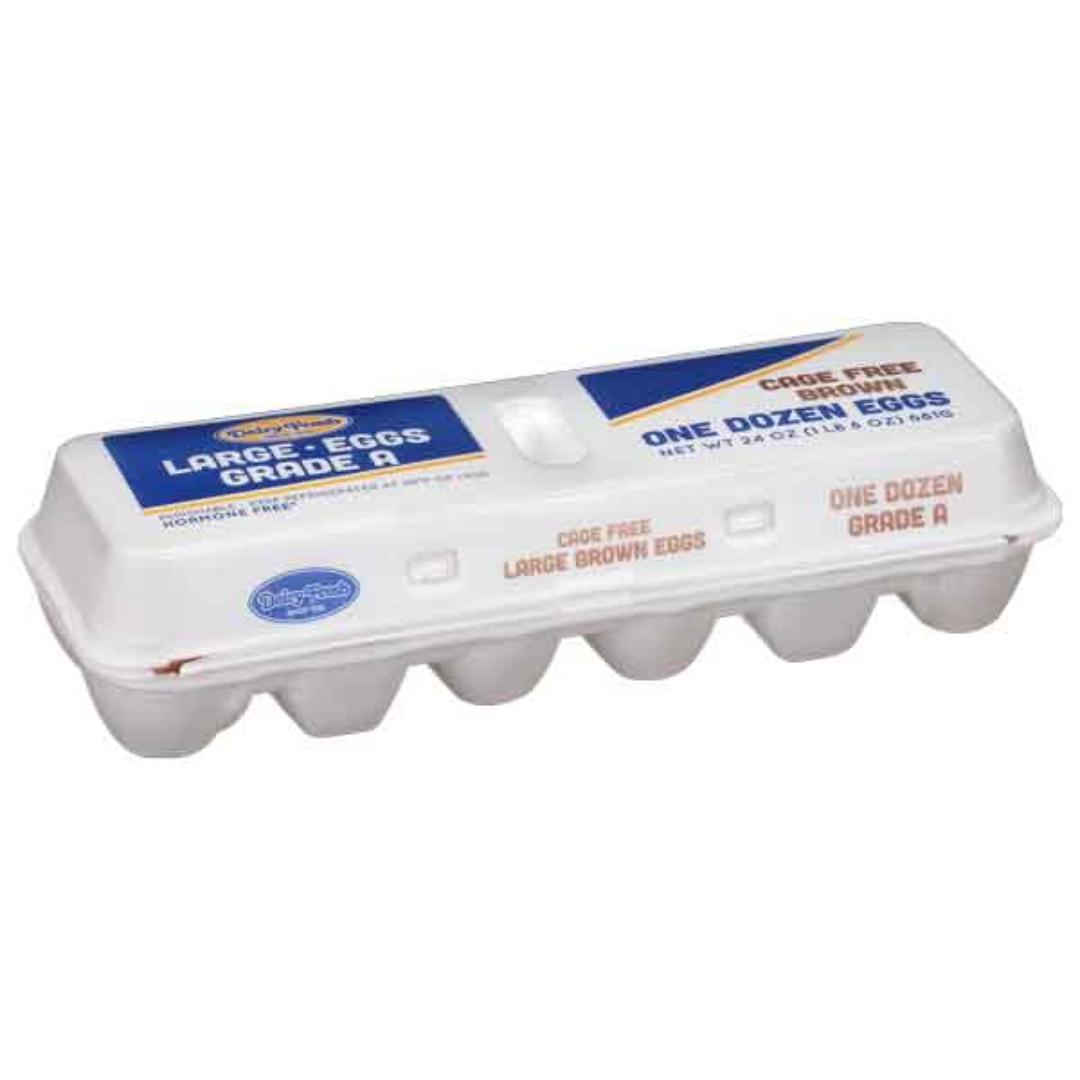 Dairy Fresh Eggs, Cage-Free, Large, Brown, 1 Dz