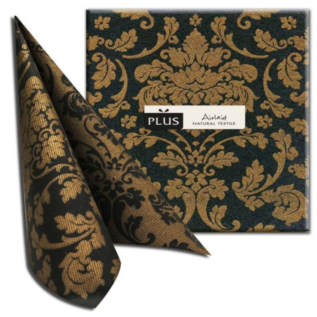 Victoria Nero Airlaid Napkins, 50 ct