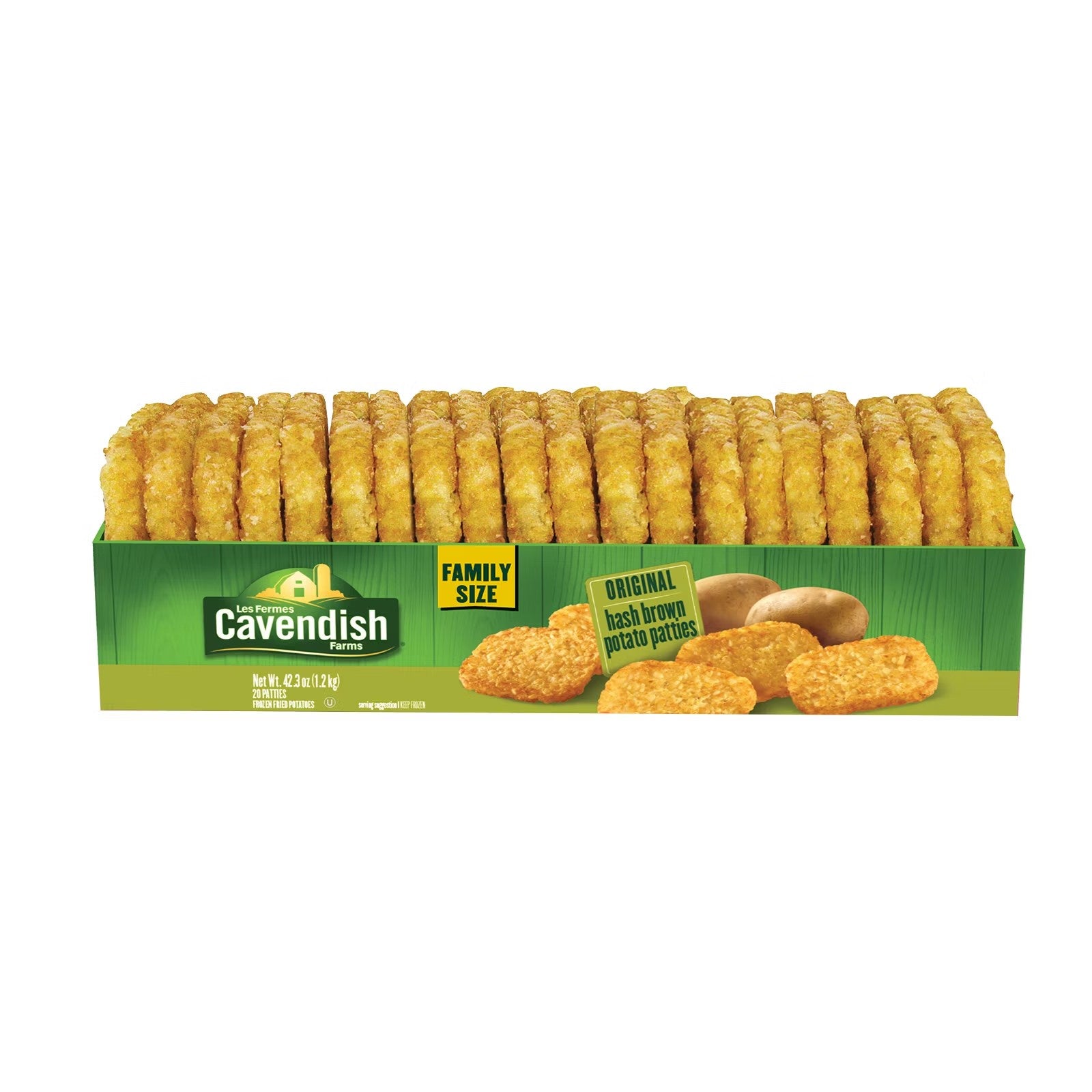 Cavendish Farms Original Hash Brown Patties, 20 ct