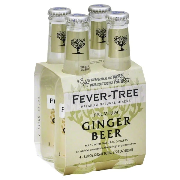 Fever-Tree Ginger Beer, Premium, 6.8oz, 4pk