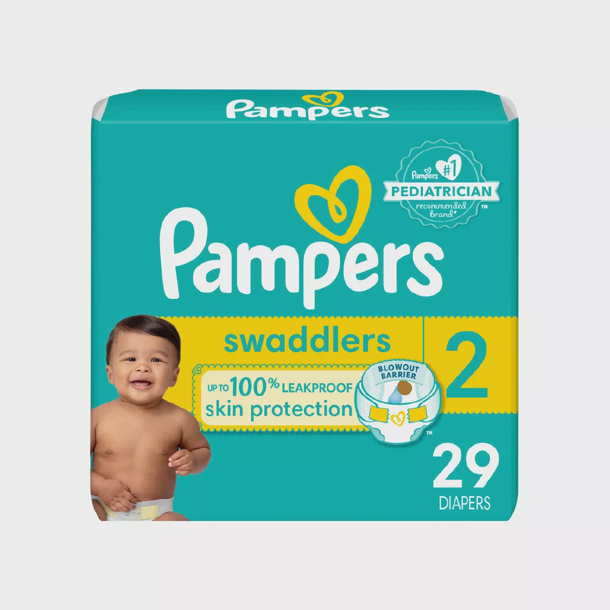 Pampers Swaddlers Diapers Size 2, 29ct