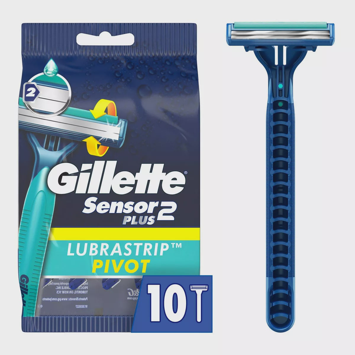 Gillette Sensor2 Plus Razors, 10ct