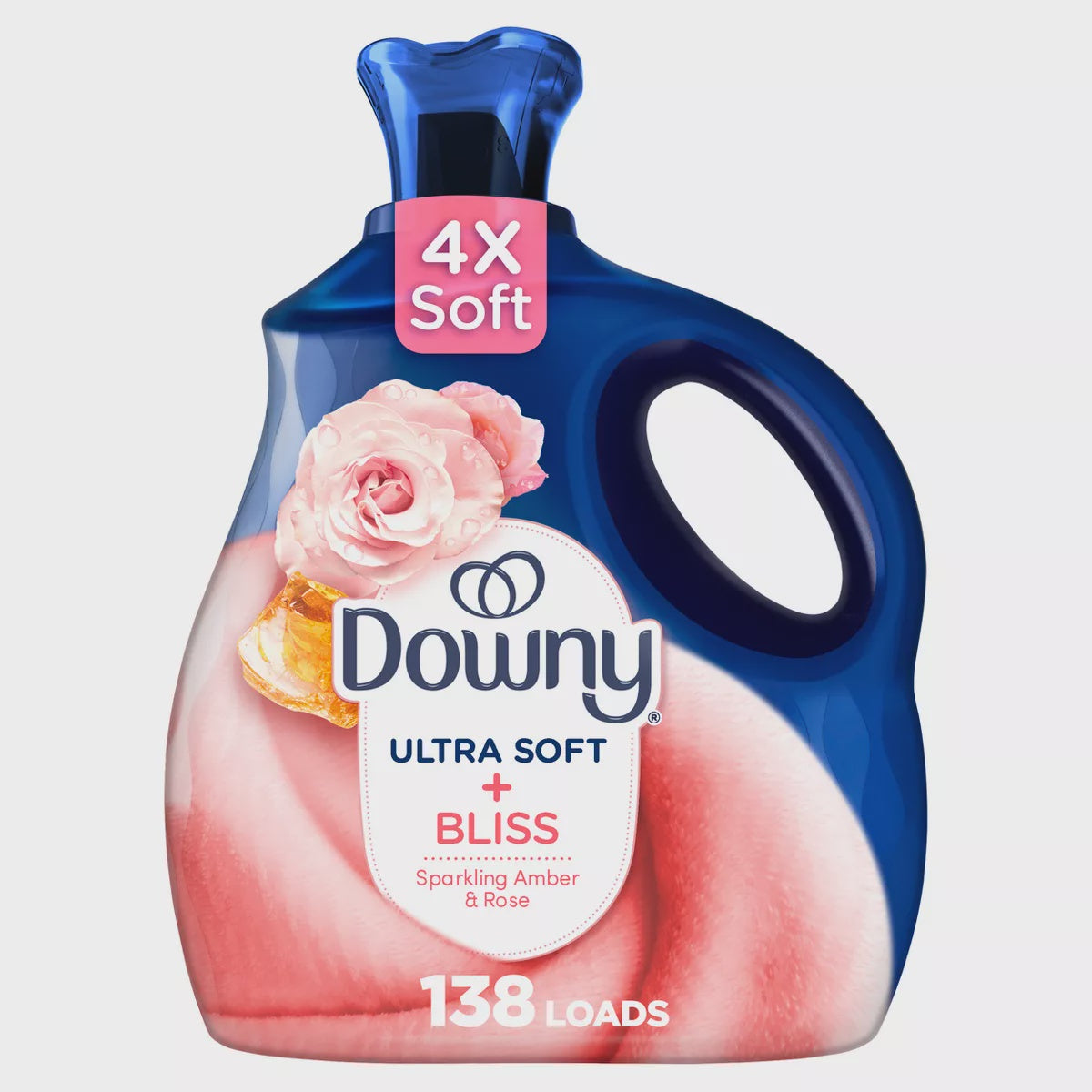 Downy Fabric Softener, Sparkling Amber & Rose, 93oz