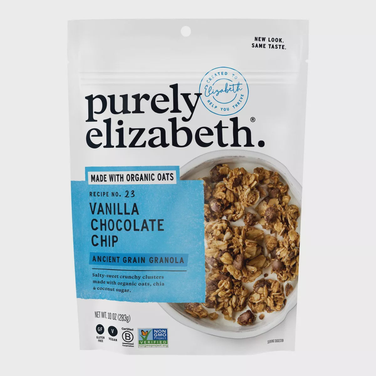 Purely Elizabeth Vanilla Chocolate Chip Granola, 10 oz