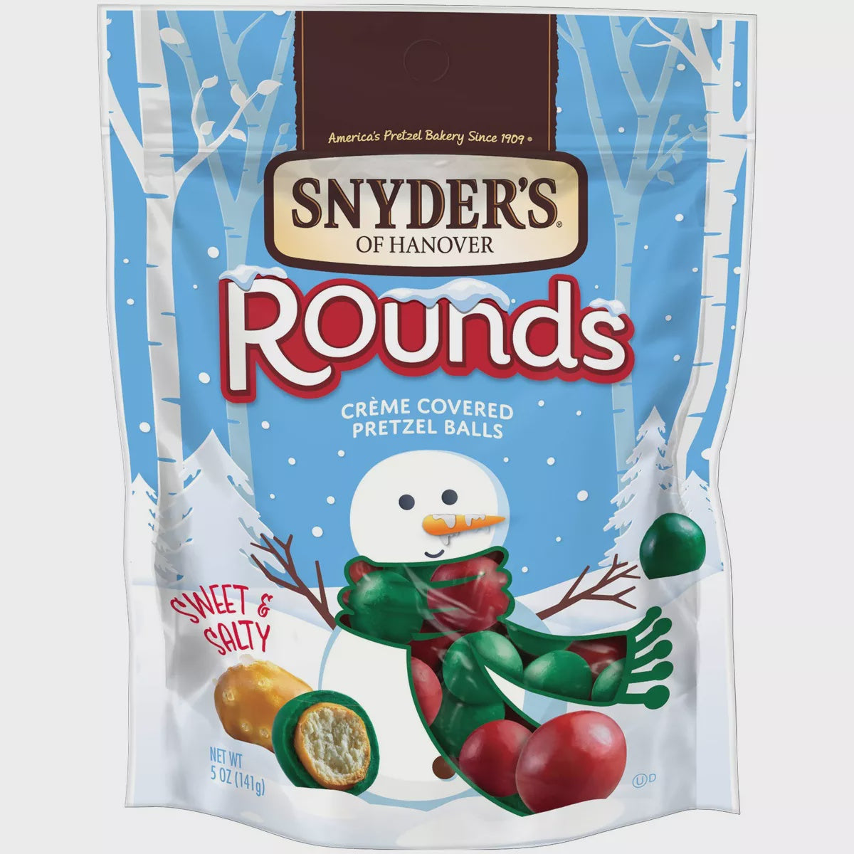 Snyders White Creme Covered Pretzel Balls 5oz