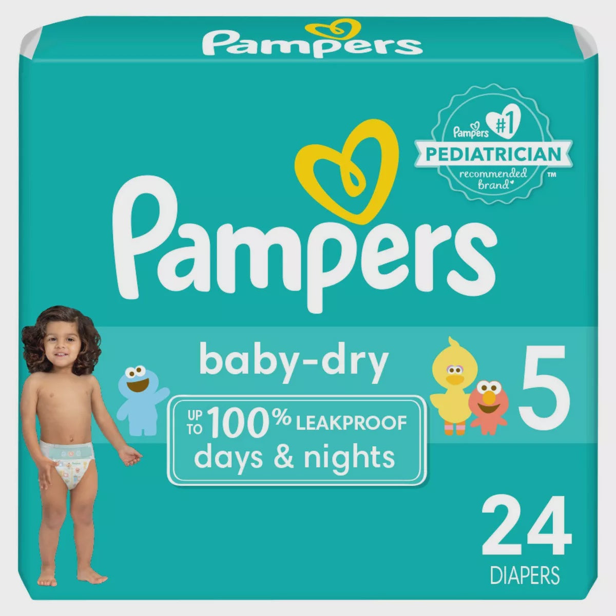 Pampers Baby Dry Diapers Size 5, 24ct