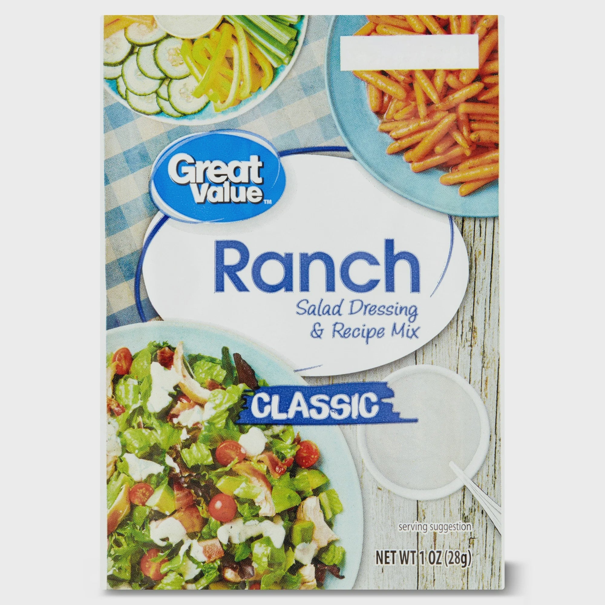 Great Value Classic Ranch Dressing & Dip Recipe Mix, 1oz