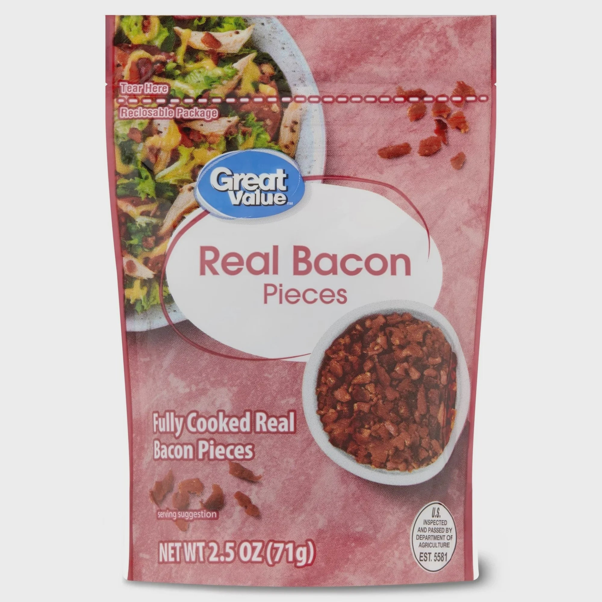 Great Value Real Bacon Pieces, 2.5 oz