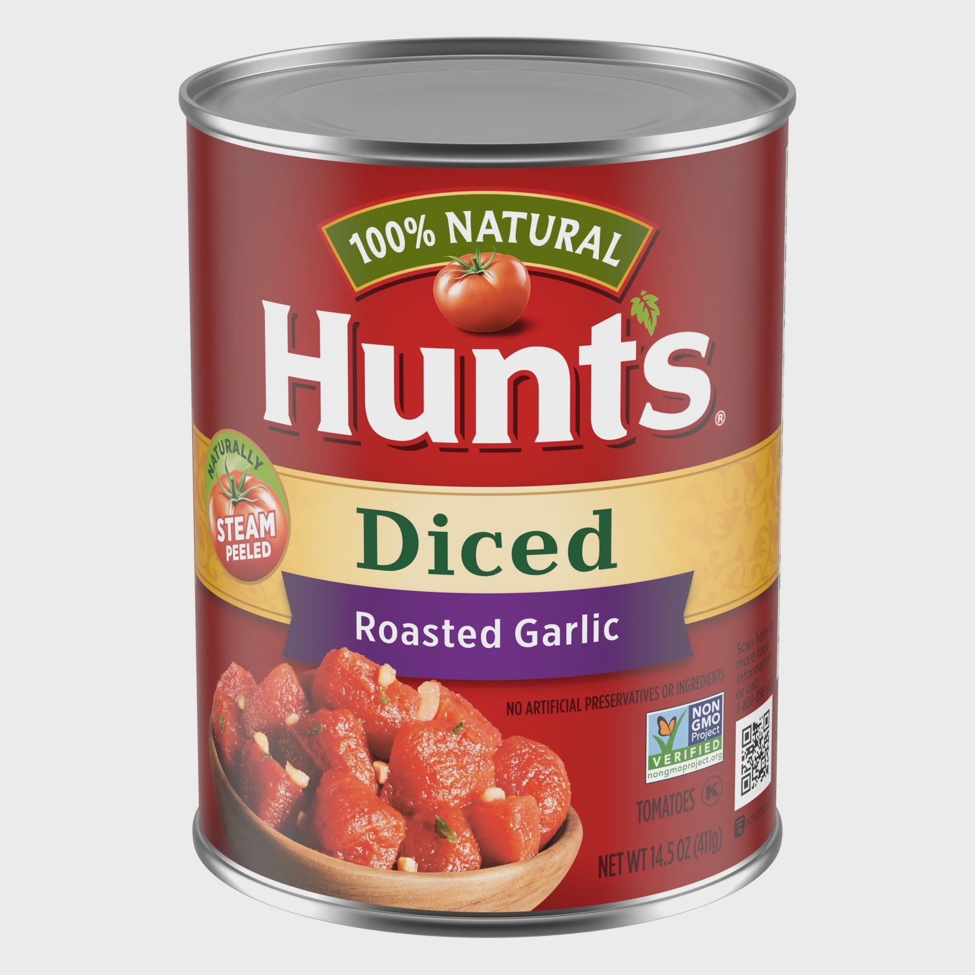 Hunts Diced Tomatoes w/ Roasted Garlic, 14.5oz