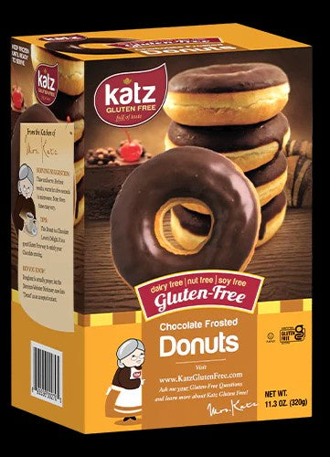 Katz GF Chocolate Frosted Donuts, 6 ct