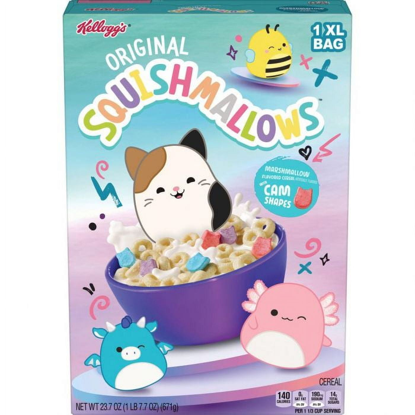 Kellogg's Squishmallows Cereal 23.7oz - BULK