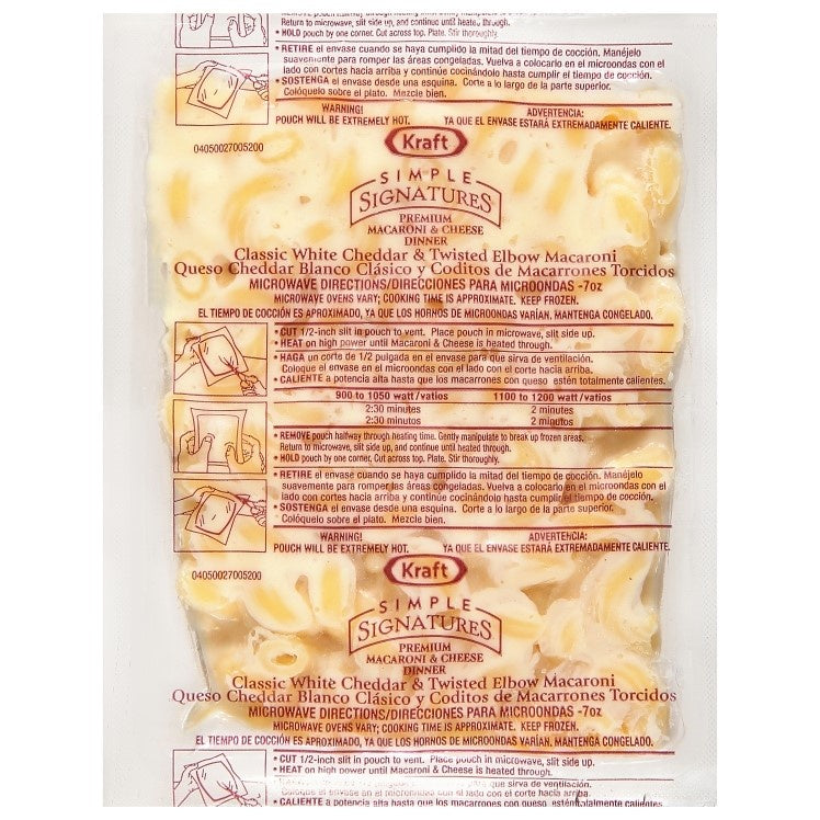 Kraft Macaroni & Cheese, Twisted Cheddar White - Parcooked, 7 oz,