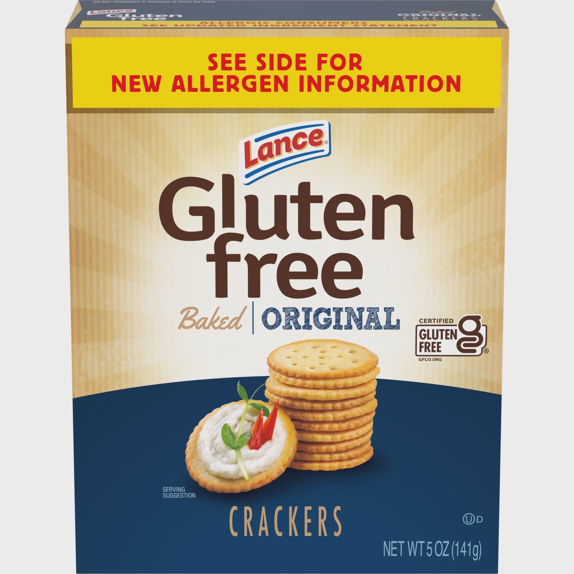 Lance Gluten Free Baked Original Crackers, 5 oz